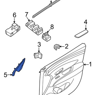 Hyundai OE - Front Right Inner Door Mirror Cover