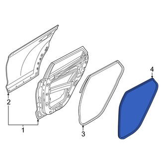 Hyundai OE - Rear Right Inner Door Seal