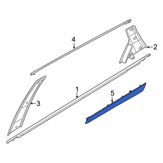 Hyundai OE - Rear Left Door Molding