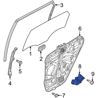 Hyundai OE - Rear Right Window Motor