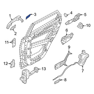 Hyundai OE - Front Left Rearward Exterior Door Handle Pad