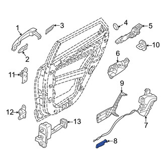 Hyundai OE - Rear Right Door Latch Cable Clip