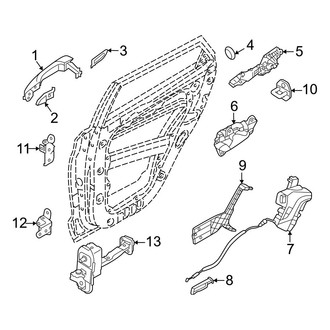 Hyundai OE - Rear Door - Lock & Hardware