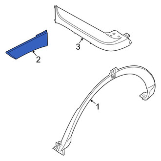 Hyundai OE - Right Upper Body C-Pillar Molding
