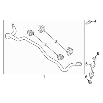 Hyundai OE - Rear Suspension - Stabilizer Bar & Components (FWD)