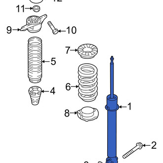 Hyundai OE - Rear Suspension Shock Absorber