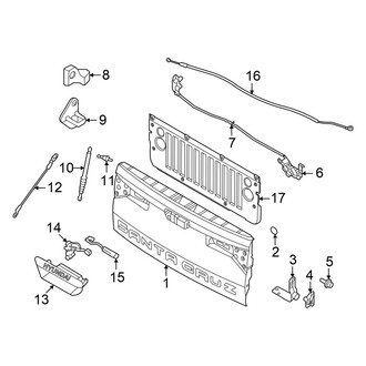 Hyundai OE - Tail Gate - Gate & Hardware