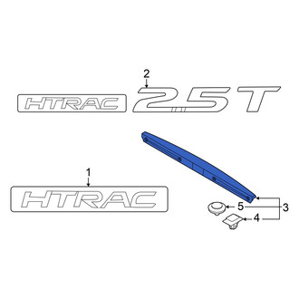 Hyundai OE - Rear Upper Tailgate Trim Cover