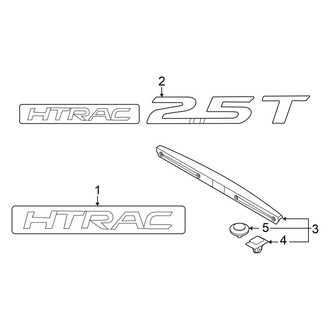 Hyundai OE - Tail Gate - Exterior Trim