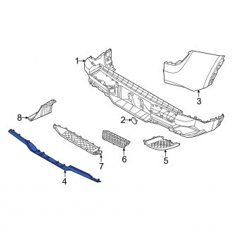 Hyundai OE Hyundai Santa Cruz 2022 Rear Bumper Bumper Components