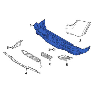 Hyundai OE - Rear Lower Bumper Cover