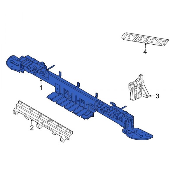Hyundai OE 86630K5000 - Rear Bumper Impact Bar