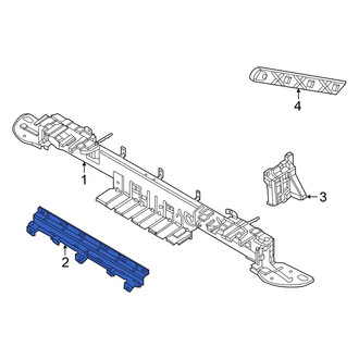 Hyundai OE - Rear Center Bumper Cover Bracket