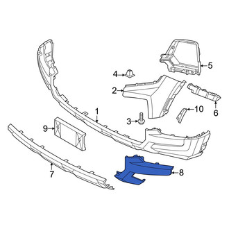 Hyundai OE - Front Right Bumper Trim