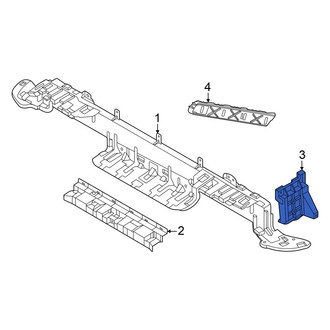 Hyundai OE - Rear Outer Bumper Cover Bracket