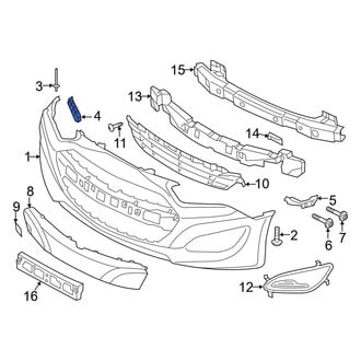 Hyundai OE - Left Bumper Cover Bracket