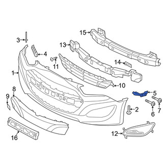 Hyundai OE - Front Right Bumper Cover Support Rail
