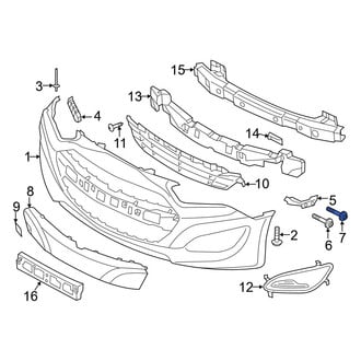 Hyundai OE - Bumper Cover Support Rail Screw