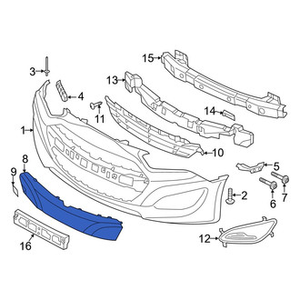 Hyundai OE - Front Center Bumper Cover Spacer Panel