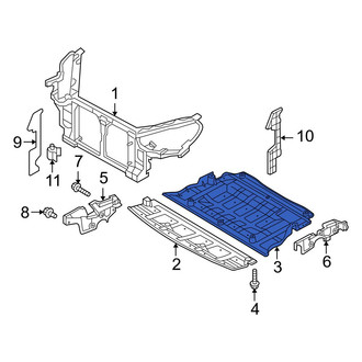 Hyundai OE - Front Rearward Radiator Support Splash Shield