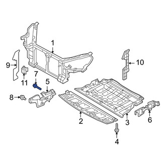 Hyundai OE - Radiator Support Splash Shield Bolt