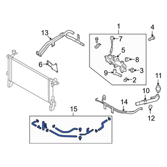 Hyundai OE - Engine Coolant Reservoir Hose