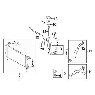 Hyundai OE - Cooling - Radiator & Components (3.8L)