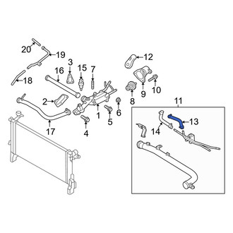 Hyundai OE - Upper Radiator Coolant Hose