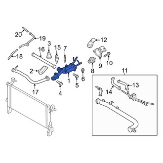 Hyundai OE - Lower Engine Coolant Thermostat Housing