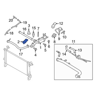 Hyundai OE - Left Engine Coolant Thermostat Housing Gasket