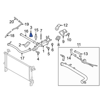 Hyundai OE - Left Engine Coolant Thermostat Housing Gasket