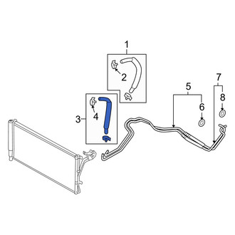 Hyundai OE - Lower Automatic Transmission Oil Cooler Hose