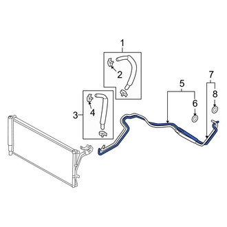 Hyundai OE - Upper Automatic Transmission Oil Cooler Hose