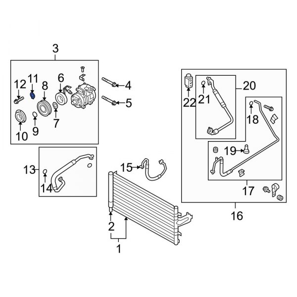 A/C Compressor Clutch Drive Spacer