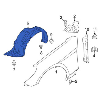 Hyundai OE - Front Right Fender Splash Shield