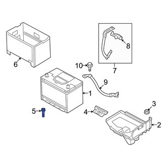 Hyundai OE - Battery Hold Down Bolt