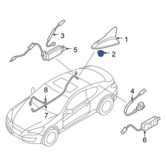 Hyundai OE - Radio Antenna Mast Nut