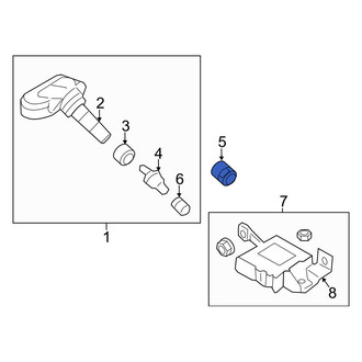 Hyundai OE - Tire Pressure Monitoring System (TPMS) Sensor Nut