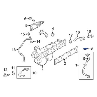 Hyundai OE - Turbocharger Oil Line Gasket