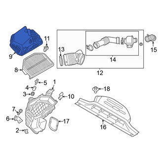 Hyundai OE - Upper Air Filter Housing Bolt