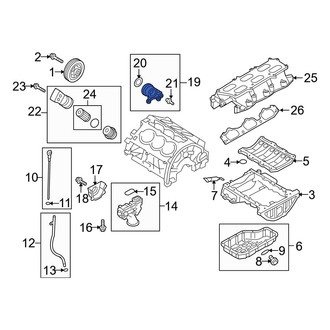Hyundai OE - Engine Oil Filter Housing