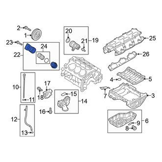 Hyundai OE - Engine Oil Filter Housing