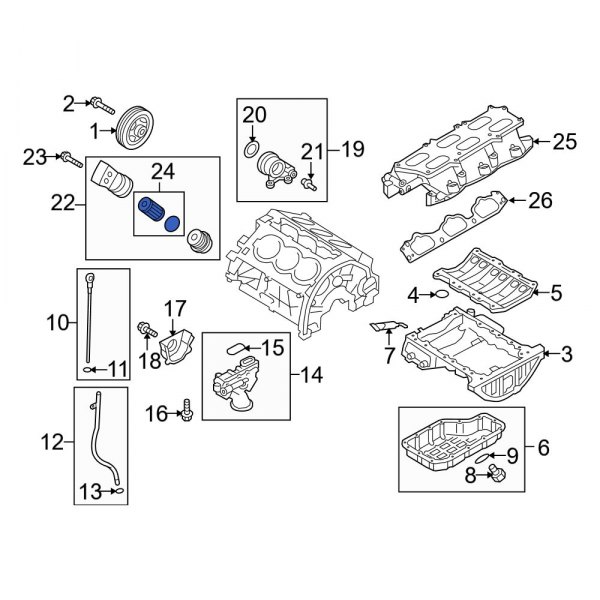 Engine Oil Filter Element