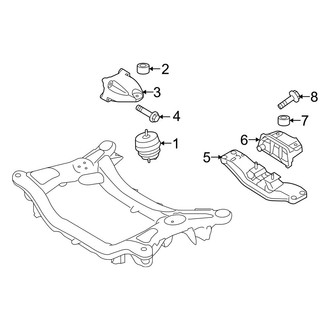 Hyundai OE - Engine & Transmission Mounting (3.8L Automatic Tr)