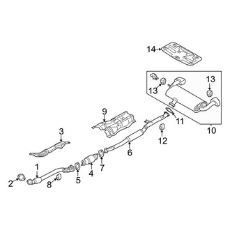 Hyundai OE - Exhaust System - Exhaust Components (2.0L)