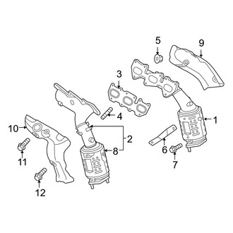Hyundai OE - Exhaust System - Exhaust Manifold (3.8L)