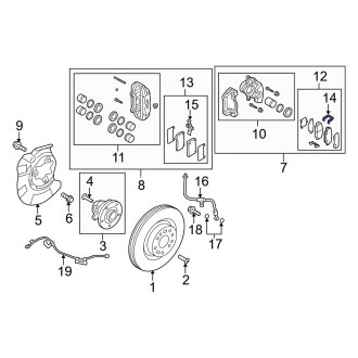 Hyundai Genesis Coupe OEM Brake Parts | Pads, Bleeders, Rotors — CARiD.com