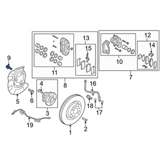 Hyundai OE - Rear Disc Brake Caliper Bolt