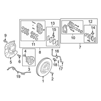 Hyundai OE - Front Suspension - Brake Components