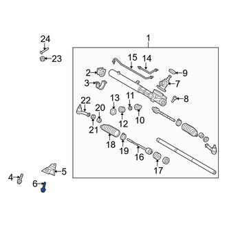 Hyundai OE - Left Rack and Pinion Mount Bolt